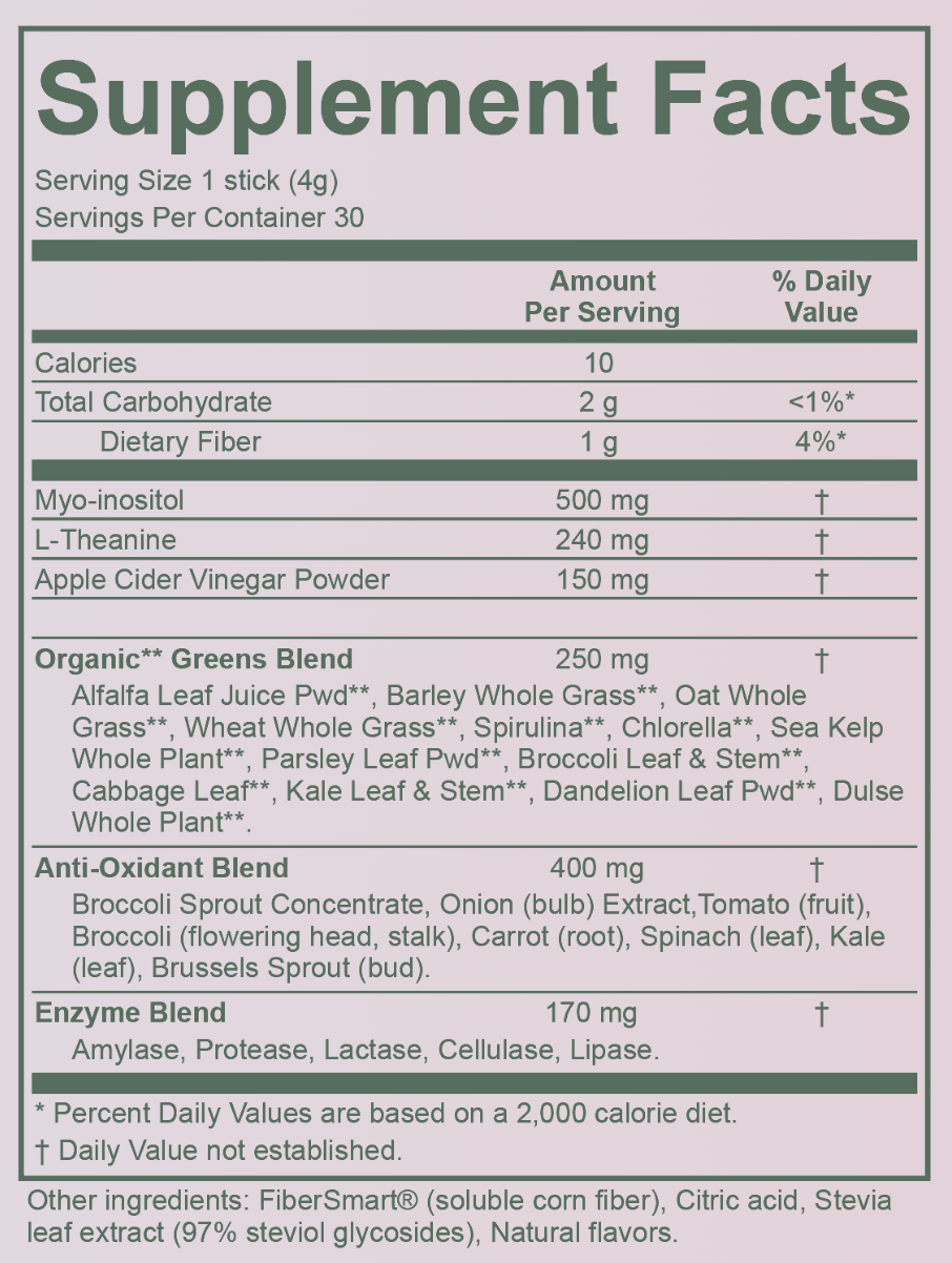 Non-Caffeinated Daily Greens - 30 Servings