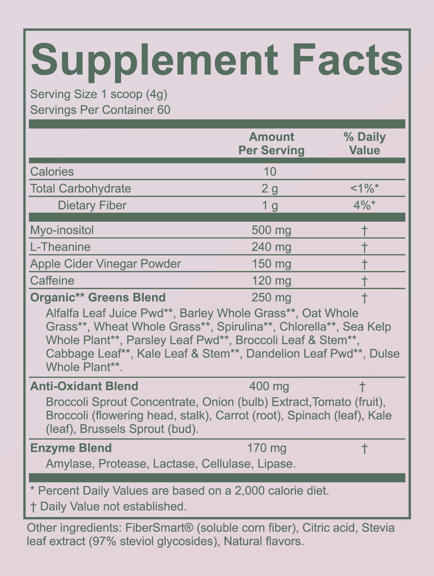 Caffeinated Daily Greens - Peach Limeade - 60 Servings
